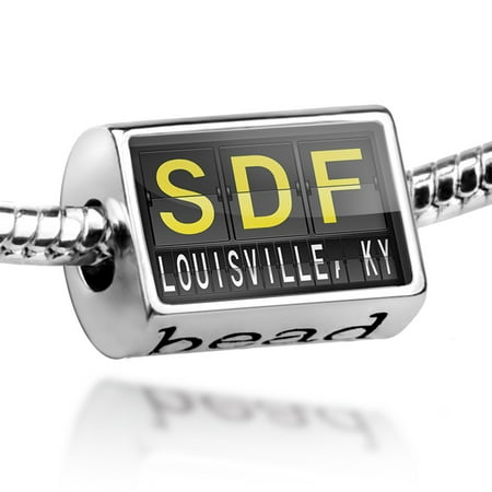 Bead SDF Airport Code for Louisville, KY Charm Fits All European