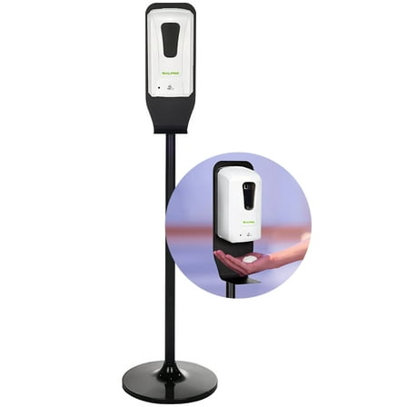 Alpine Automatic Hand Sanitizer Dispenser - Touchless Soap Dispenser with Floor Stand for Restaurant, Hospital, School, Hotel, Kitchen and Bathroom -1200mL Foam