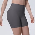 thumbnail image 6 of DORKASM ButterLuxe Biker Shorts 6" - High Waisted Workout Running Volleyball Spandex Yoga Womens Dark Gray S, 6 of 8