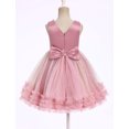 thumbnail image 2 of IBTOM CASTLE Toddler Flower Girl Dress Sequin Butterfly Princess Birthday Pageant Wedding Party Dresses V-Back Tulle Formal Gown Pink, 2 of 7