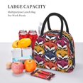 thumbnail image 3 of Defioc Fox Face Print LunchBag for Women and Men - Leakproof Cooler Tote Bag Organizer - Reusable Lunch Box for Office/Picnic/Hiking/Beach, 3 of 6