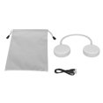 thumbnail image 2 of Altavoz de cuello portátil inalámbrico portátil estéreo manos libres banda para el cuello Altavoz Bluetooth con micrófono para el hogar al aire libre gris, 2 of 8