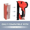 thumbnail image 3 of MNM1-600 Insulated Cable Staple Replacement for Milwaukee, 1 inch Insulated Cable Staples for M12 2448-20 Cable Stapler Gun for Wood- 600 Qty, 3 of 7
