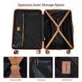 thumbnail image 4 of Smicure Hardside Luggage Sets 6 Piece, Hardshell Suitcase with TSA Lock Spinner Wheel and Travel Duffle Bag.Blue, 4 of 8