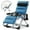 Blue, variant on MOPHOTO Grey Zero Gravity Chair Camping Recliner Lawn Recliner, Patio Lounger Chair, Outdoor Portable Chaise with Detachable Soft Cushion, Cup Holder, Headrest