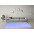 thumbnail image 3 of Ahgly Company Machine Washable Indoor Rectangle Abstract Blue Modern Area Rugs, 2' x 5', 3 of 4