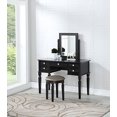 thumbnail image 2 of Bobkona Table Basse avec Tabouret, Galaxy Black, 2 of 3