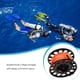 thumbnail image 3 of Eigraketly Carrete de buceo, seguridad profesional, cuerda de alta densidad, carrete de buceo de aluminio con mosquetón, accesorios de natación Deportes acuáticos Negro, 3 of 6