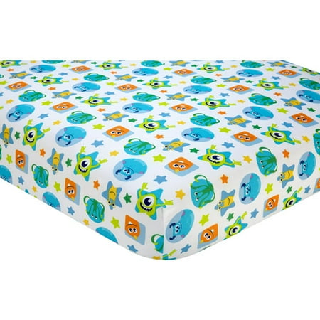 Disney On The Go Crib Sheet Monsters Walmart Com