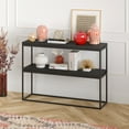 thumbnail image 6 of Evelyn&Zoe Edmund 42" Wide Rectangular Console Table, Black Grain, 6 of 8