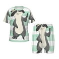 thumbnail image 1 of Fotbe Cute Raccoon Pijama Estampada de 2 Piezas para Niños – Ropa de Dormir de Manga Corta Cómoda para Niños y Niñas, Camiseta y Shorts de Algodón-4X-Large, 1 of 6
