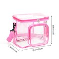 thumbnail image 2 of Portable Transparent Plastic Storage Box with Handle for Organizing Clothes, Picnic, Travel, and Dorm Use, 2 of 2