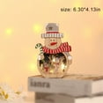 thumbnail image 3 of LED Luminous Santa Claus Wooden Ornaments, Christmas Tree Hanging Ornaments, Table Hotel Window Decorations, Crafts Gifts for Xmas Holiday Party Decor, 3 of 8