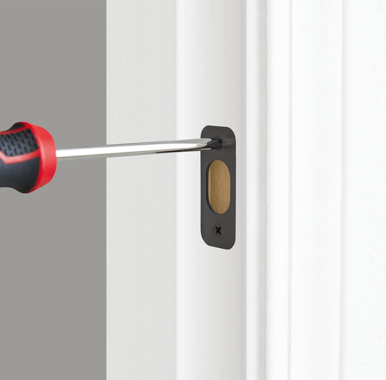 Hyper Tough 2-Pack Keyed Entry Doorknobs and Deadbolts in Matte Black Finish