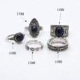 thumbnail image 3 of 5pcs / de piedra Cristal sobre el Apilamiento Midi Turquesa medio Sunnimix Anillos, 3 of 6