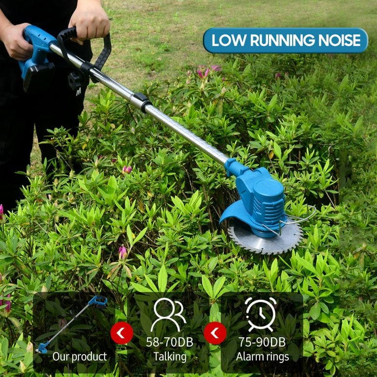 Tomshine 21V Electric Grass Edger Lawn Mower, Handheld Cordless Grass Trimmer,2pcs 1500mAh Rechargeable Battery,Fast Plastic/ Stainless Steel Blade, Circular Blade - Walmart.com