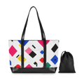 thumbnail image 7 of FORMRS Canvas Laptop Tote Bag for Women with 15.6" Computer Compartments Shoulder Handbag, Cartoon Graphic, 7 of 7