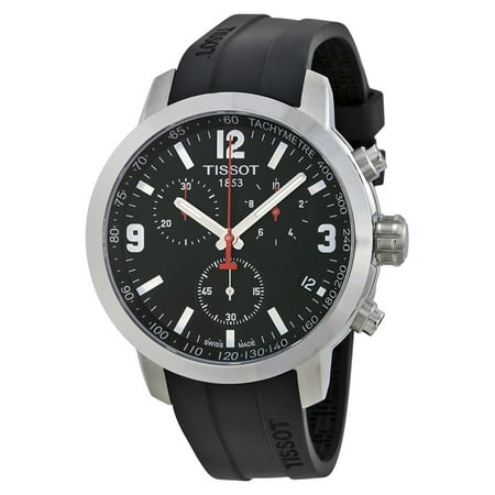 Tissot PRC 200 Chronograph Black Dial Mens Watch (Best Price Tissot Watches)