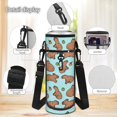 thumbnail image 6 of Bulopur Cartoon Capybara Print Kids Backpack Set 4 Pcs Fruit Breathable Kids School Bag with Lunch Box, Pencil Case and Water Bottle Cover for Capybara Lover Toddler Girls, 6 of 8