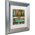 thumbnail image 2 of Trademark Fine Art "Le Bain Aqua" Canvas Art by Color Bakery White Matte, Silver Frame, 2 of 4