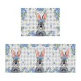 thumbnail image 1 of Felwors Easter Bunny Kitchen Mat Entryway Entry Door Mat Holiday Decoration Floor Mat, 1 of 6