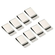 Uxcell Pen Holder Clip, Metal Pencil Loop Sleeve for Notebooks Journals, Silvery 8 Pack
