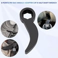 thumbnail image 3 of Visland Tool Compact Adapter Head Pry Bar Wrench Adapter Heavy Duty Torque Tool 3/8" Drive Ratchet Accessory for Automotive Repairs, 3 of 8
