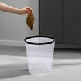 thumbnail image 4 of Multi-Use Trash Can, All-Room Small Wastebasket for Kitchen Bedroom Living Room Bathroom | Portable Household Indoor Bin White, 4 of 6