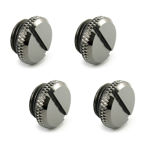 XSPC G1/4" Plug V2, Black Chrome, 4-pack