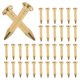 thumbnail image 1 of 100 piezas de clavos de cobre muebles de clavos clavos clavos carpinteros uñas redondas para bricolaje, 1 of 3