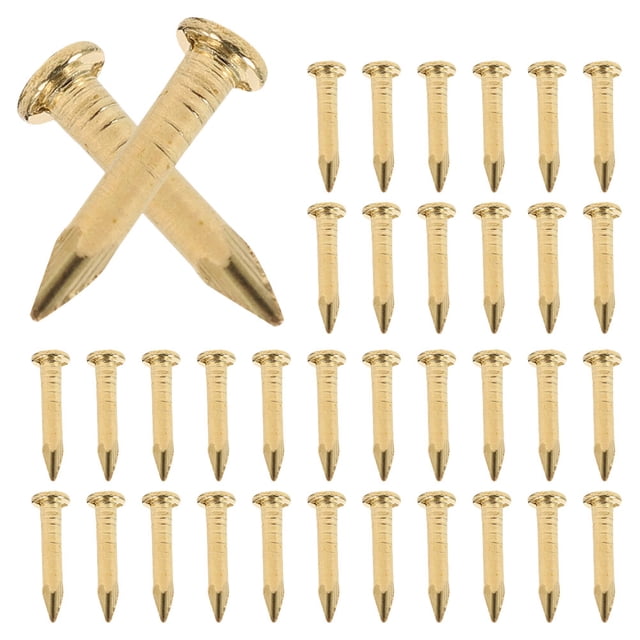 100 clavos para fijar muebles, clavos metálicos, clavos de cobre, clavijas para proyectos de bricolaje.