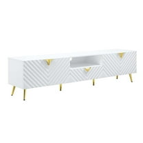ACME Gaines TV Stand in White High Gloss Finish