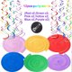 thumbnail image 3 of Decoraciones para fiestas Decoraciones para fiestas de cumpleaños - Guirnalda de banderines de confeti de papel multicolor para decoraciones de fiestas para niños y niñas Rojo Verde MX-0129088FYD, 3 of 5