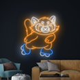 thumbnail image 3 of Handmadetneonsign Raccoon Roller Skate Neon Sign, Funny Raccoon LED Art Decor, Rolling Skate Wall Decor, 3 of 5