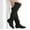 BLACK, variant on Women's over-the-knee suede winter boots