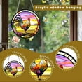 thumbnail image 3 of AatoeaX Elegant Rooster Window Decor: Sunset Backdrop, Transparent Acrylic, Hanging Art for Home, Farmhouse - Themed Spaces & Kitchen Decor, 3 of 7