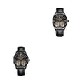 thumbnail image 1 of Qarigey Reloj Mecánico para hombre, correa de cuero analógica Vintage, reemplazo, fácil de combinar, reloj de luminoso de negocios, regalo Type6 NO6, 1 of 6