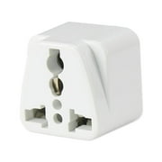 Universal Travel Adapter Converter-uk/eu/au To Us Travel Plug In White