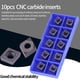 thumbnail image 3 of Hoja de inserción de carburo de torno CNC de 10 piezas/caja, hoja de color cobre CCMT09T304 VP15TF, para procesar acero ordinario y acero inoxidable ordinario Ecomeon no, 3 of 6