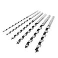 thumbnail image 4 of Auger Bits, Smooth Lengthened 6Pcs High Carbon Steel Auger Bits Set Hex Shank with Flat Edges for Lock, 4 of 8