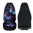thumbnail image 4 of Uorisanigo Car Seat Covers Front Seats Only Set of 2, Auto Accessories Decoration, Purple Butterfly Print Car Seats Cover for SUV, Seat Interior Covers for Trucks, 4 of 7