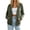 Army Green, variant on Womens Solid Color Ribbed Hooded Cardigan Long Sleeve Drawstring Button Down Sweater Winter Casual Loose Coats with Pockets