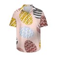 thumbnail image 2 of Camisa hawaiana de Pascua para hombres y mujeres Camisas hawaianas con cuello cubano y manga corta con botones para hombres y mujeres, 2 of 5
