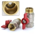 thumbnail image 2 of Heavy Duty Brass Garden Hose Shut Off Valve for Maximum Water Flow, 2 of 6
