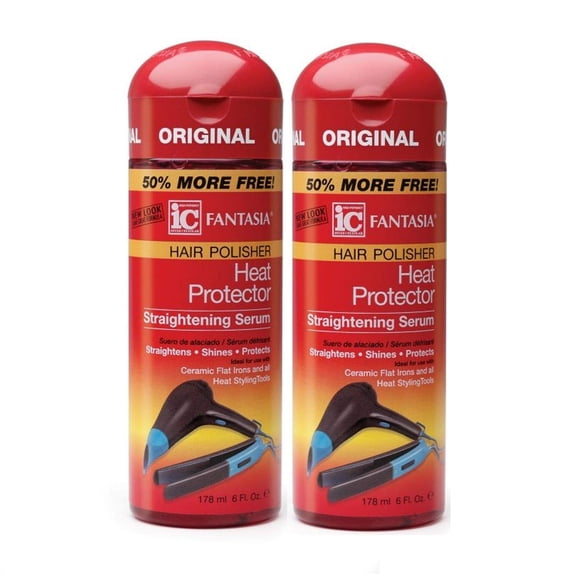 Fantasia High Potency IC Heat Protector Suero alisador Pulidor de cabello 6 oz (Paquete de 2)