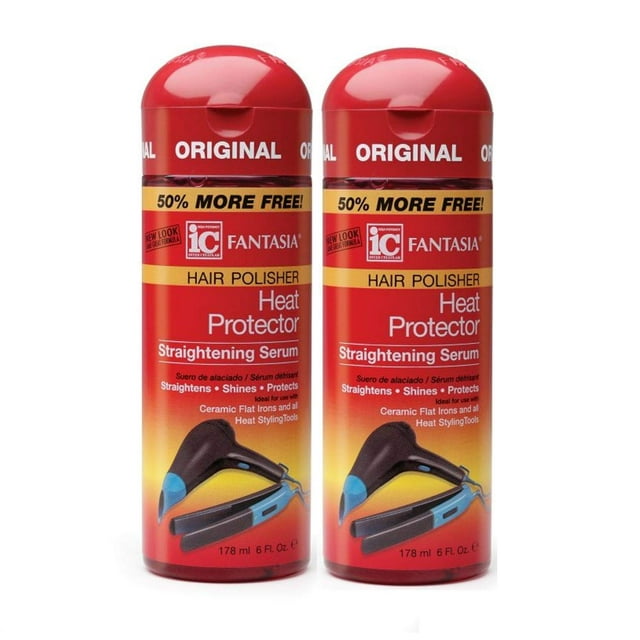 Fantasia High Potency IC Heat Protector Suero alisador Pulidor de cabello 6 oz (Paquete de 2)