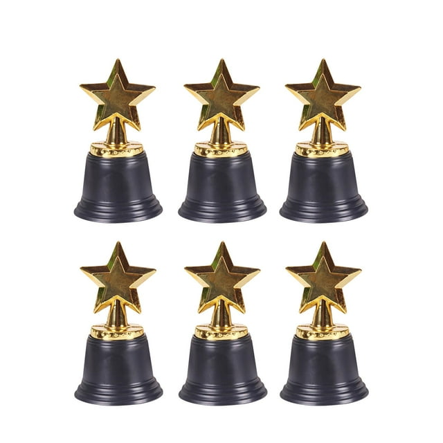 6x Trofeo Premio Trofeo Copas Prop Celebraciones Eventos Juego Mini Trofeos Estrella