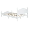thumbnail image 5 of Harper & Bright Designs Full Size Wood Platform Bed Frame, Retro Style Platform Bed with Wooden Slat Support, White, 5 of 9