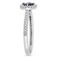 thumbnail image 3 of Everly Women's Sapphire 14K White Gold Engagement Ring, 3 of 7