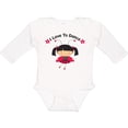 thumbnail image 3 of Inktastic I Love To Dance Ladybug Girls Long Sleeve Baby Bodysuit, 3 of 5